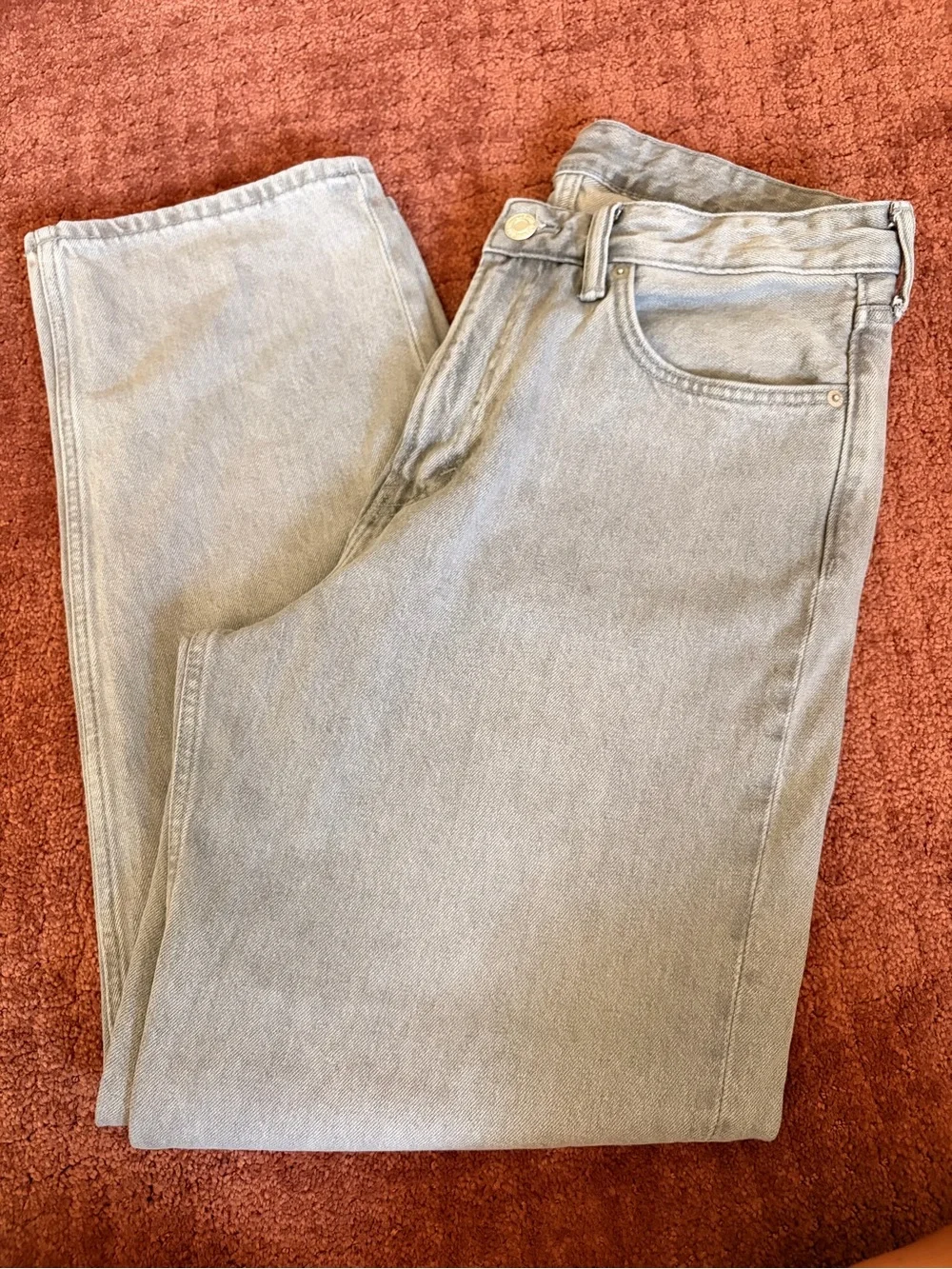H&M Loose Fit Men's Jeans in Light Gray